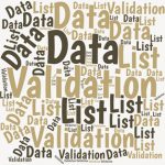 The 'List' Feature of the Data Validation command offers a quick and easy way to set up a dropdown list box that you can use for choosing items in a cell.