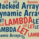How to Stack and Shelve Dynamic Arrays Here's how to create an Excel array from two others, with the arrays stacked either one on top of the other, or side-by-side, like books on a shelf.