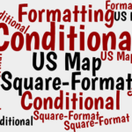 How to Set Up a Square-Format U.S. Map in Excel This Excel map relies on conditional formatting to highlight areas of interest.