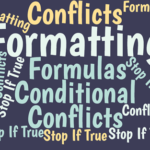 How Excel Manages Conflicting Conditional Formats with Formulas When conditional formatting rules conflict, Excel can deliver unexpected formatting results. These two guidelines make Excel's logic clear.